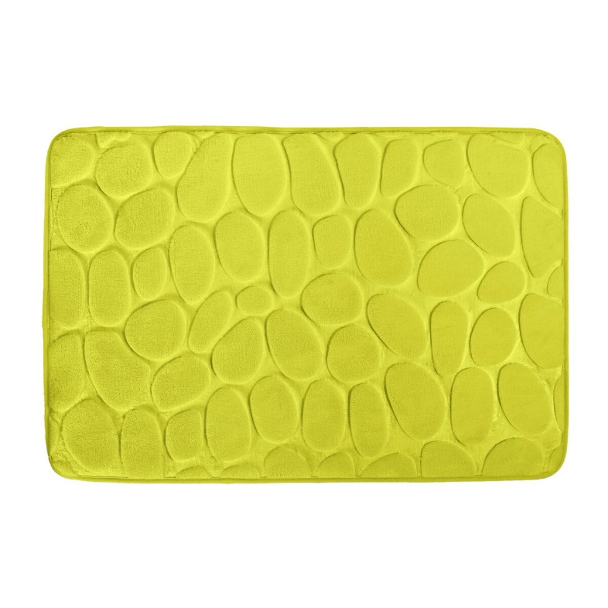 Tapis de bain Microfibre PEBBLE 50x80cm Vert Anis MSV