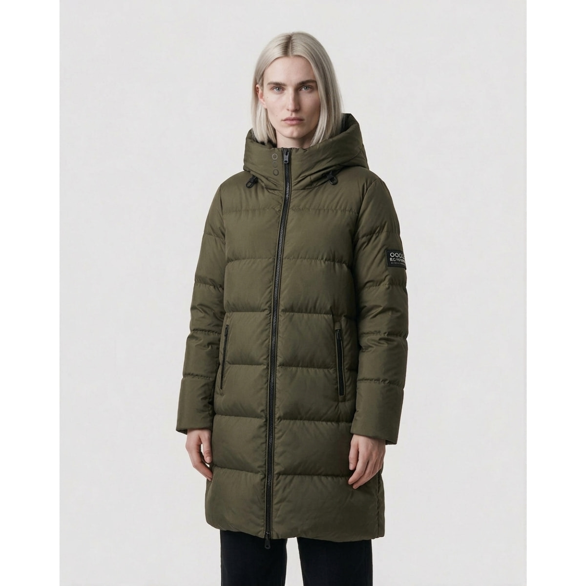 Abrigo para mujer ECOON Biarritz Long jacket - Khaki