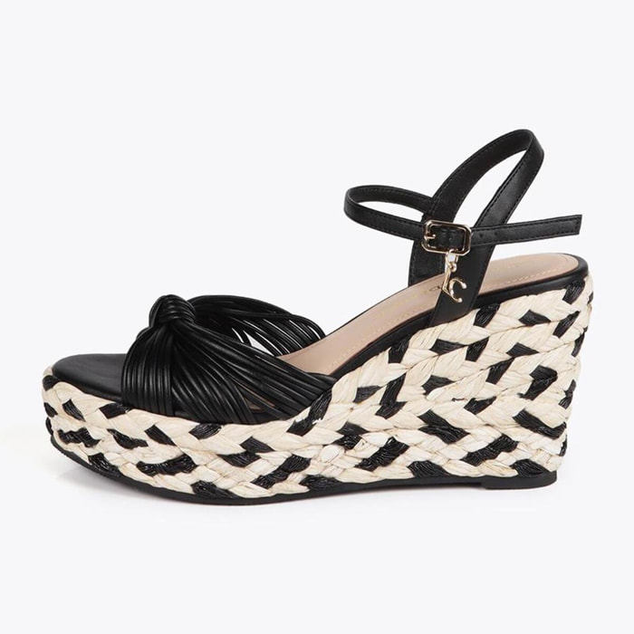 Zeppe plateau con dettaglio intrecciato