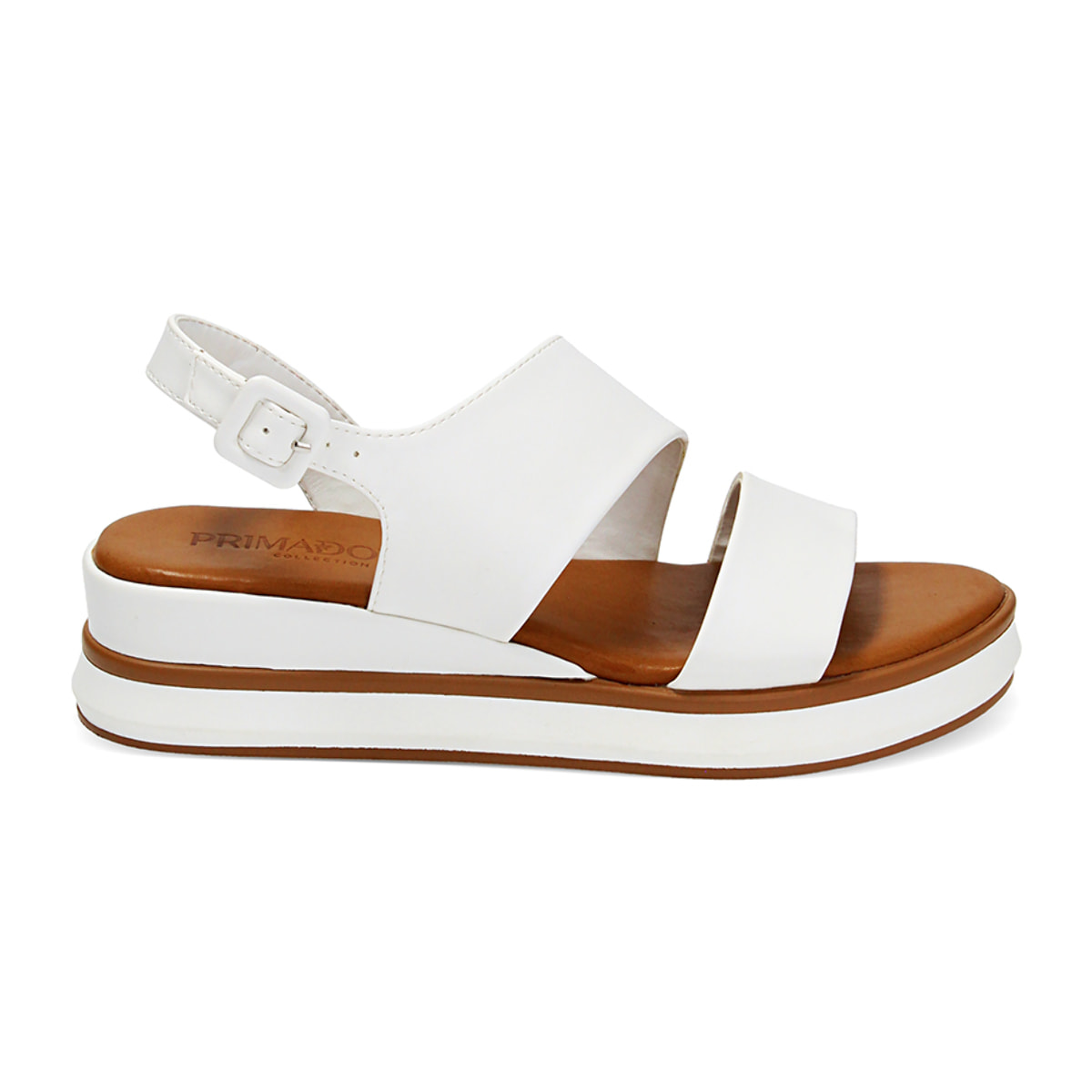 Sandalias con cuña blancas