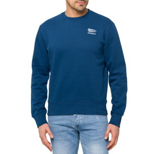 Felpa MAKALU girocollo in cotone Blu chiaro