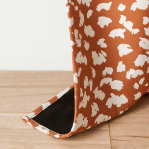 Rideau thermique et phonique obscurcissant jacquard face polaire - Terracotta