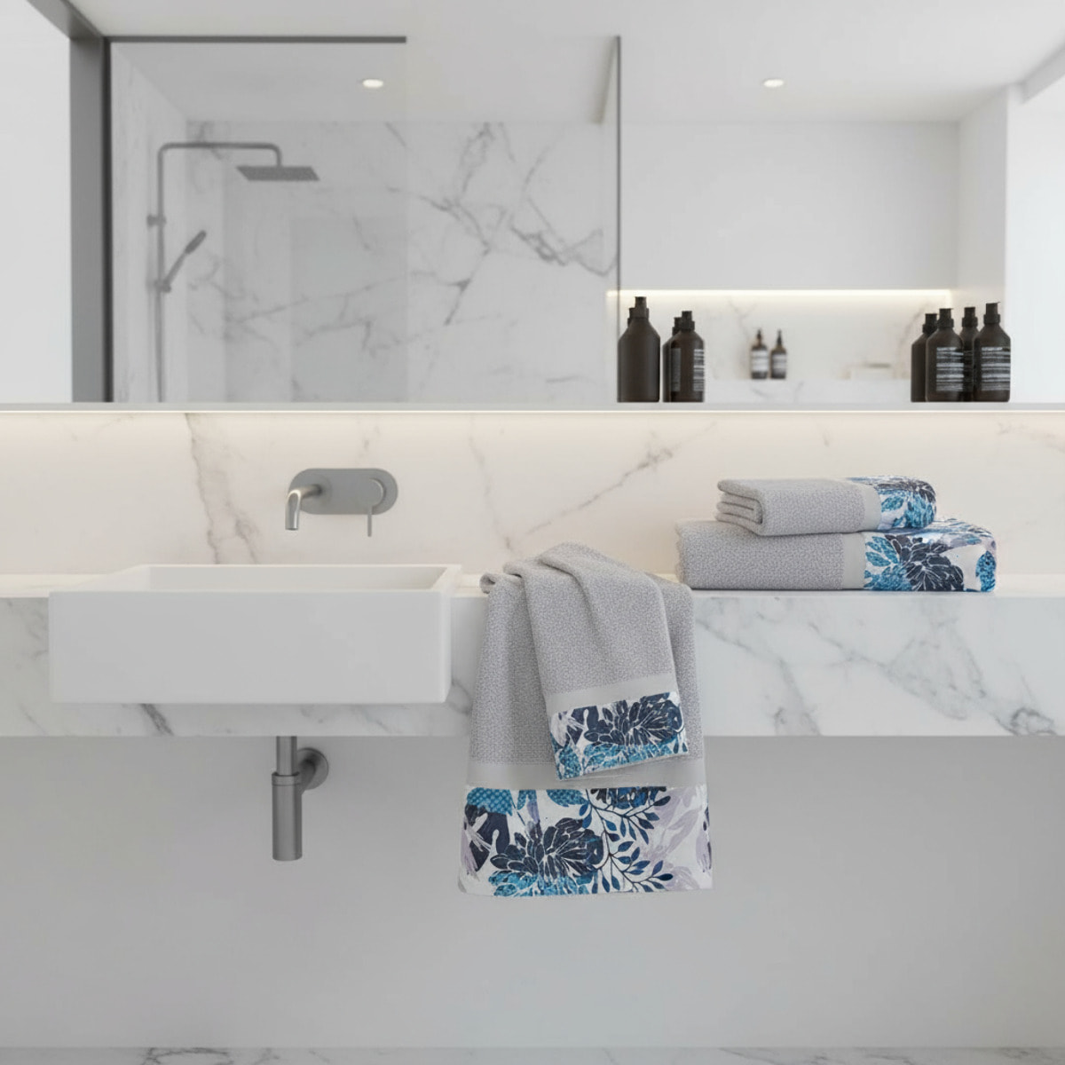 Set Spugna MORA 3 Pezzi: Viso+Ospite+Telo Bagno