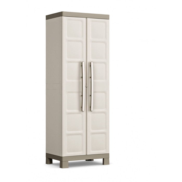 Armadio porta scope a due ante, 65 x 45 x 182, Sabbia