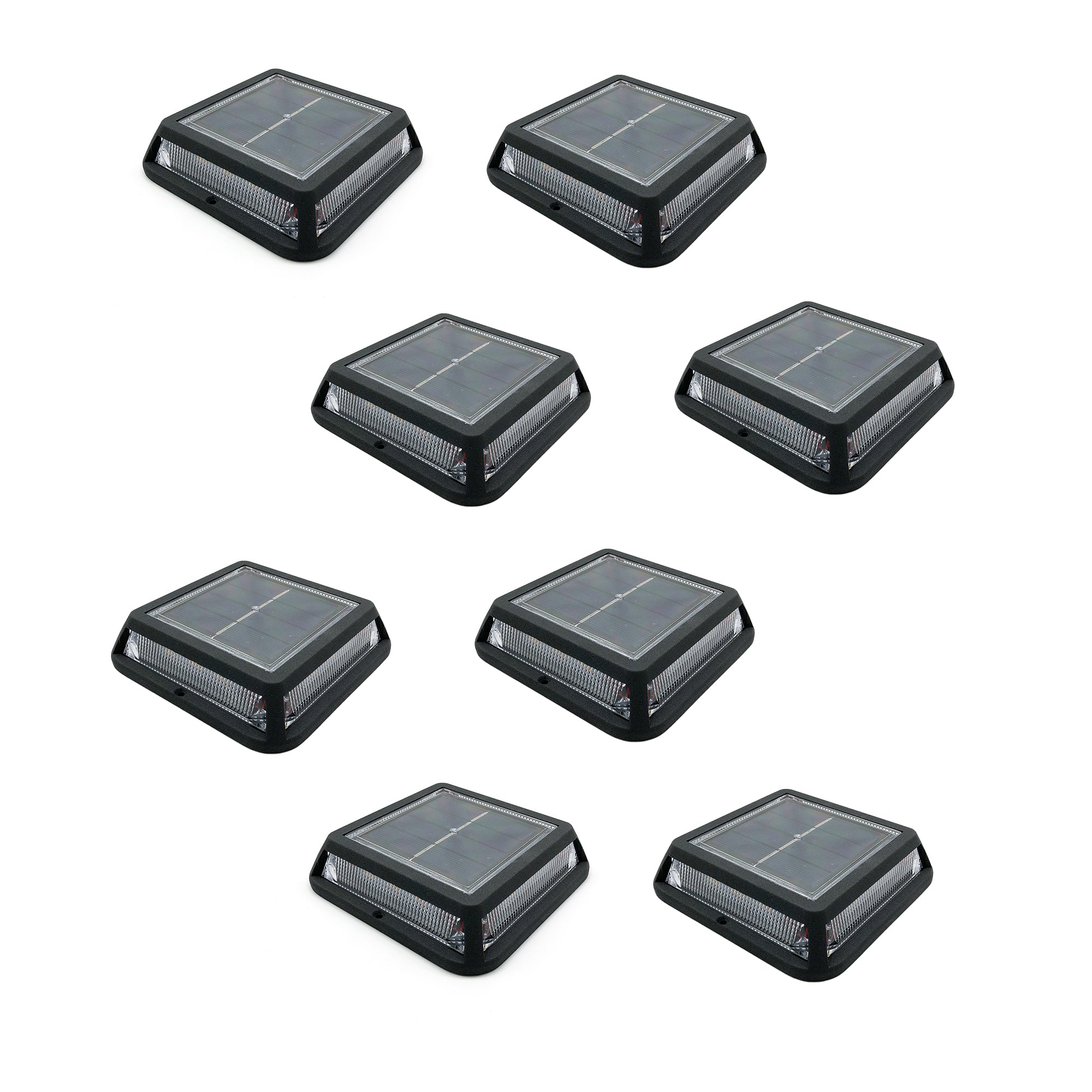 8 Balise solaires carrées QUADRY 12cm 60LM