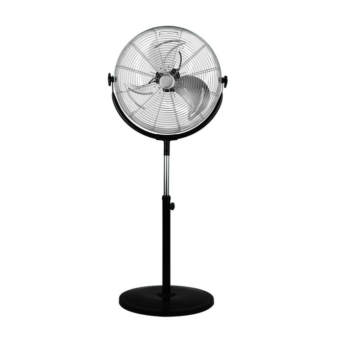 Ventilatore industriale a pavimento 120W con altezza regolabile