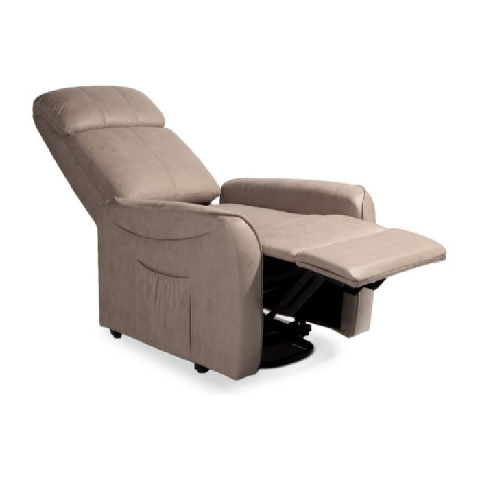 Sillón relax Karl Powerlift Cemento