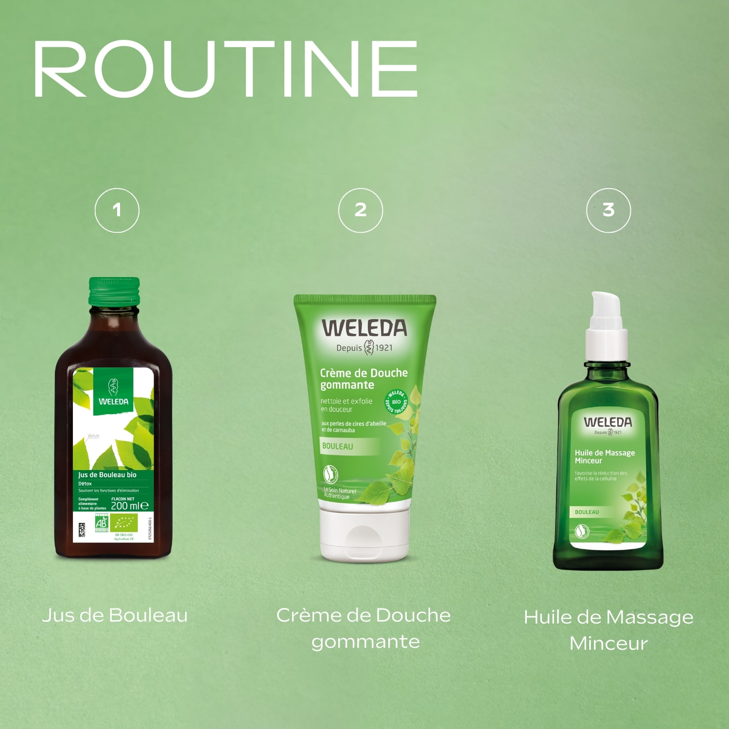 WELEDA - Trio Jus de Bouleau bio - 3x200 ml
