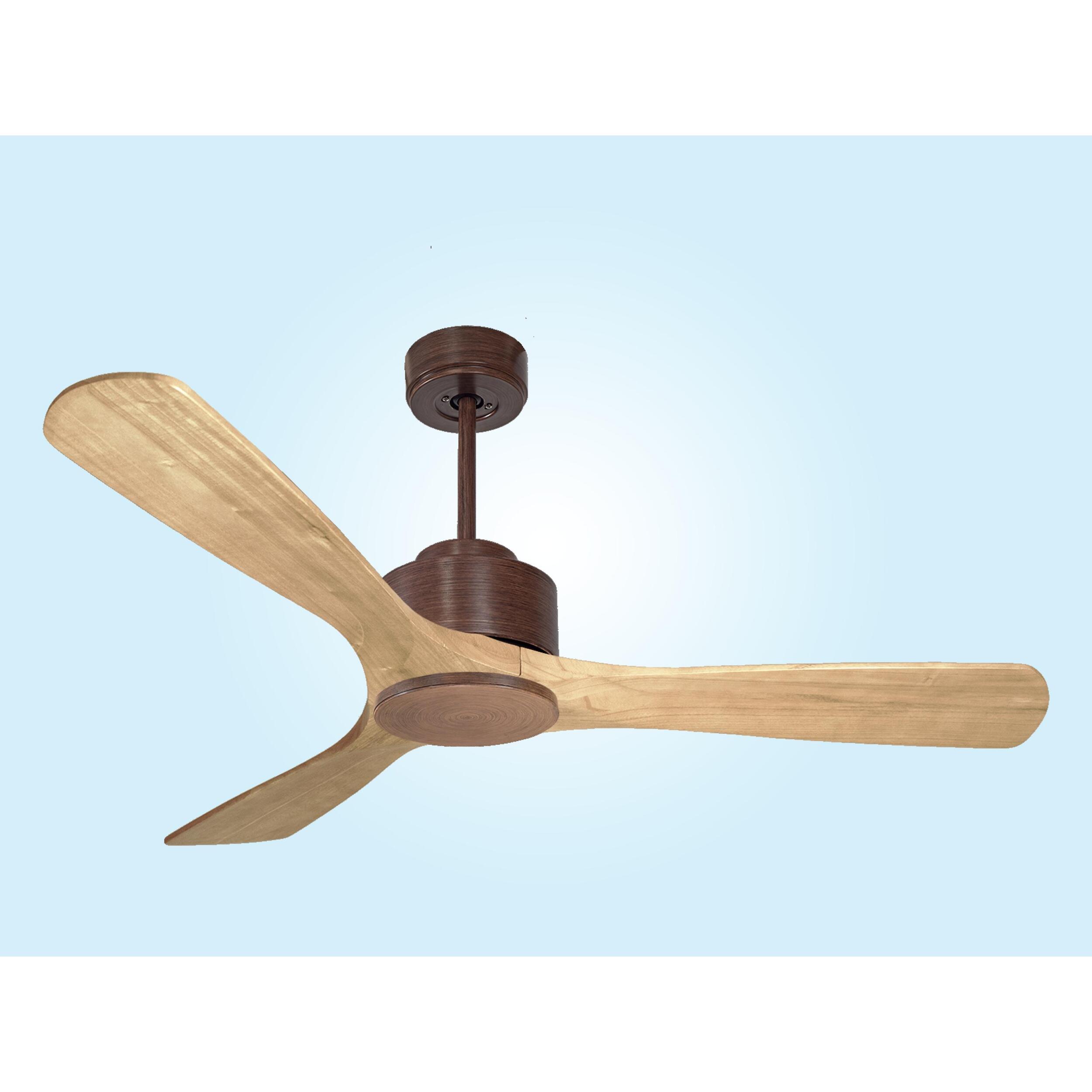 Ventilateur de plafond ø132 cm avec Wifi Réversible Hypersilence 40   W brun