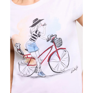 Camiseta Manga Corta Blanco - Figubike
