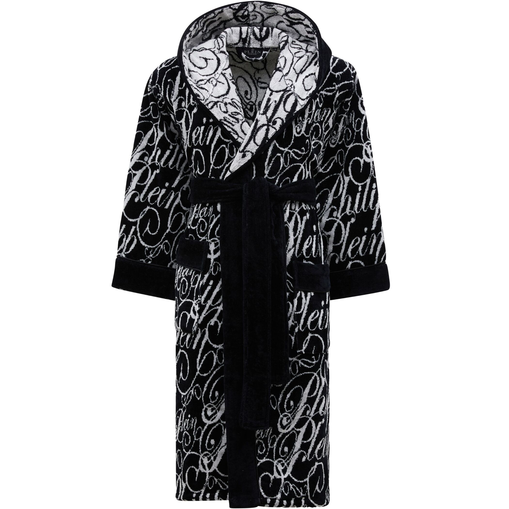 PHILIPP PLEIN Hooded Bathrobe Signature