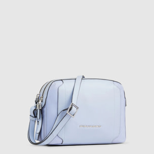 Piquadro Tracolla modello camera case in tessuto riciclato e pelle