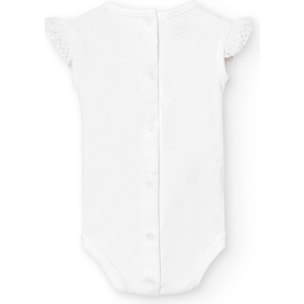 Body bebé tirantes puntilla algodón