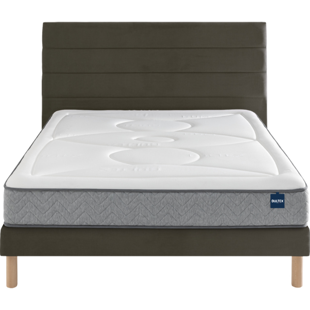 Ensemble SMART NIGHT 2 places|Matelas H 23 cm avec sommier medium|confort enveloppant