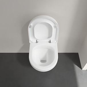 Pack WC sans bride compact Architectura abattant frein de chute + bâti-support Viconnect PRO + plaque chromé