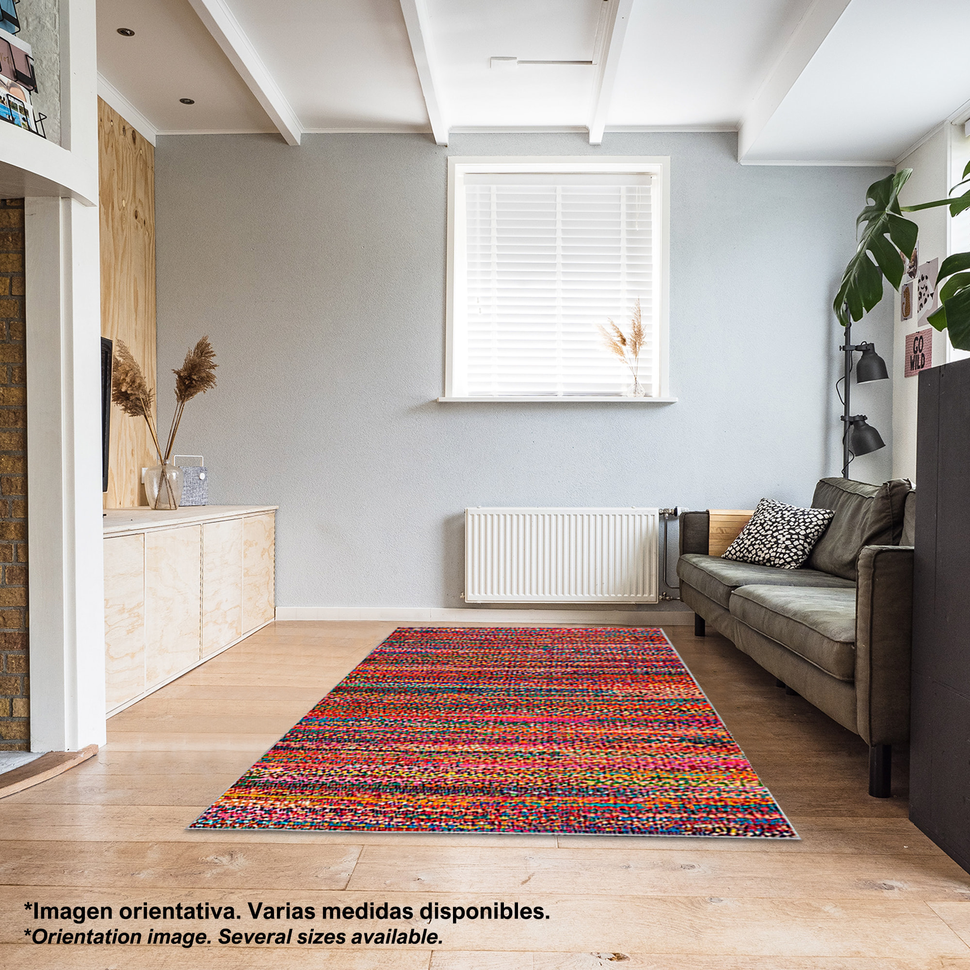 Alfombra de Poliester estampada 80 x 150cm