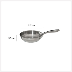 Poêle Inox 20 cm Resilience