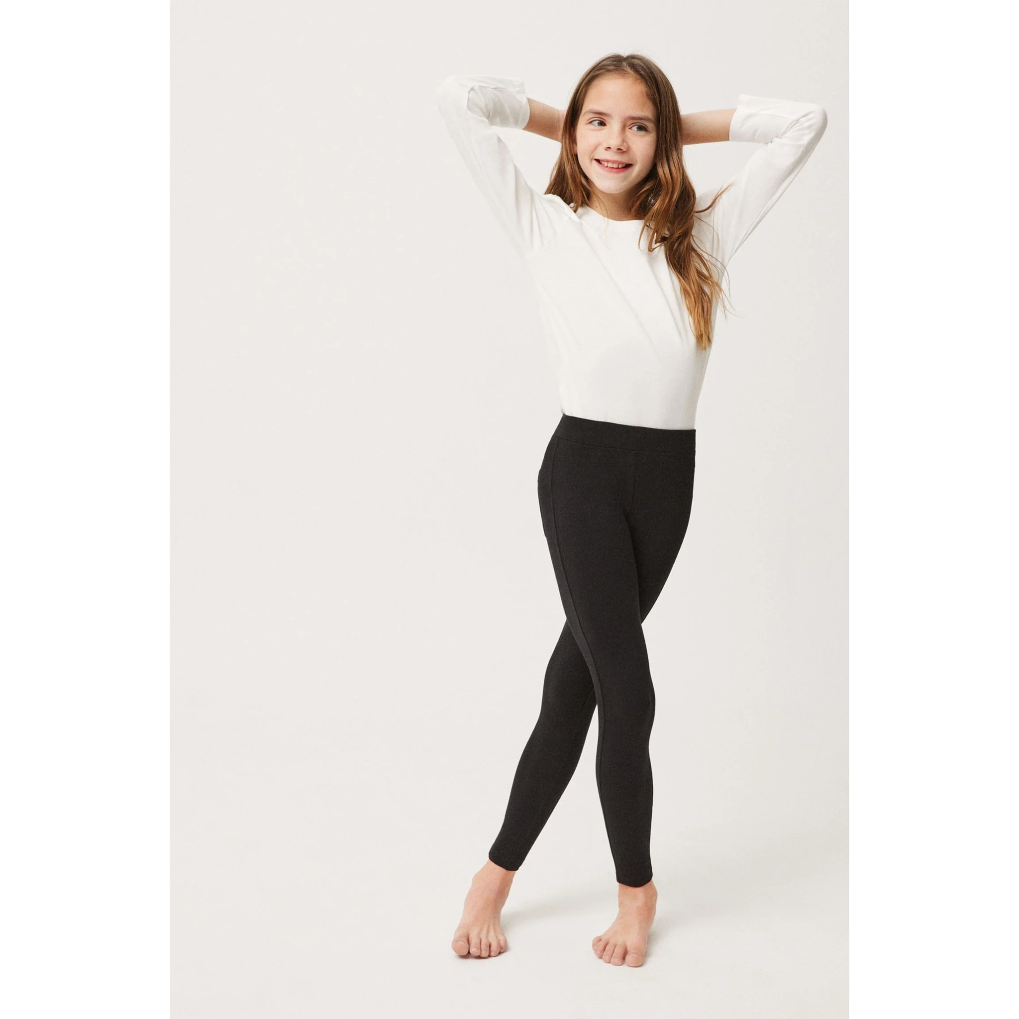 Leggings neri basico per ragazze
