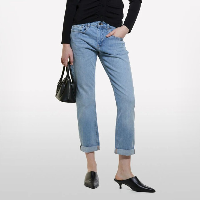 Jeans - regular fit - cotone - blu denim chiaro