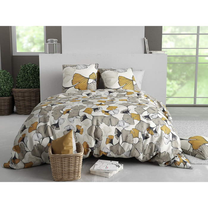 Parure housse de couette coton multicolore