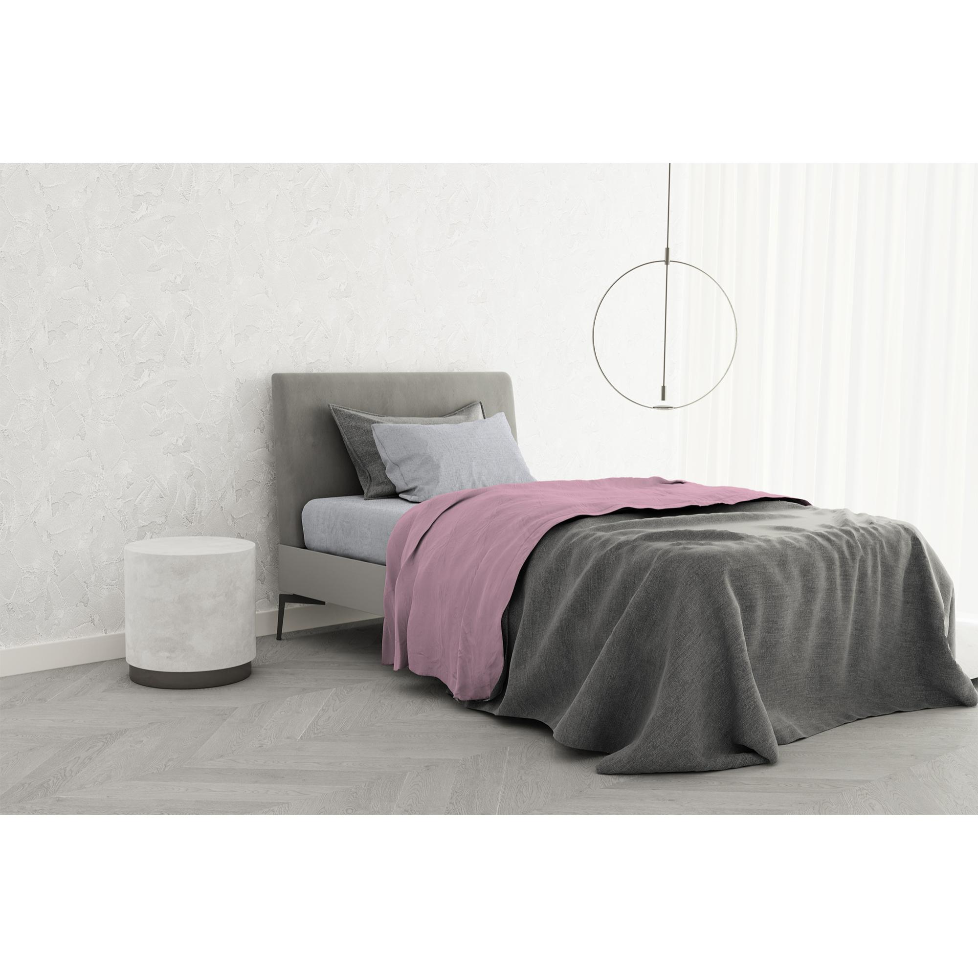 COMPLETO LETTO TRENDY CHIC MADE IN ITALY COTONE- ROSA PIAZZA E MEZZA