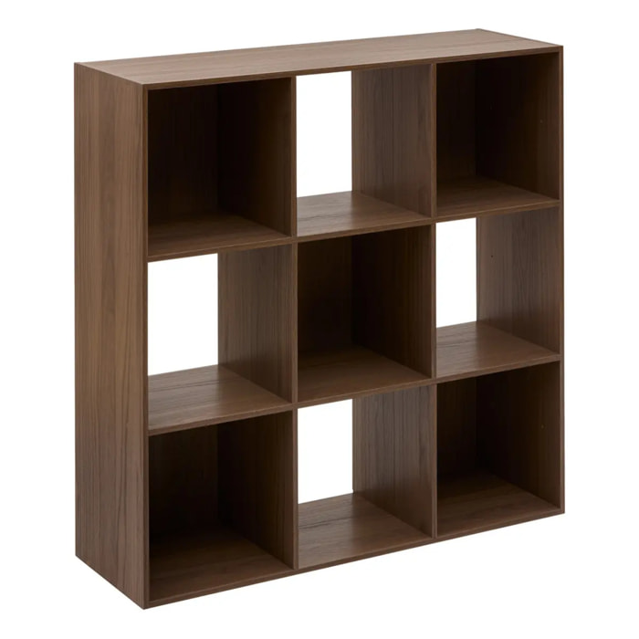 Étagère Mix'N Modul 9 cases carré marron