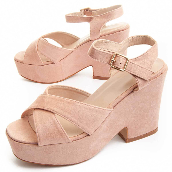 Sandalias de Tacón - Rosa - Altura: 10 cm