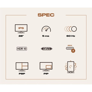 Ecran PC 4K JAPANNEXT JN-IPS280UHD60F-C65W-HSP Plat 28"