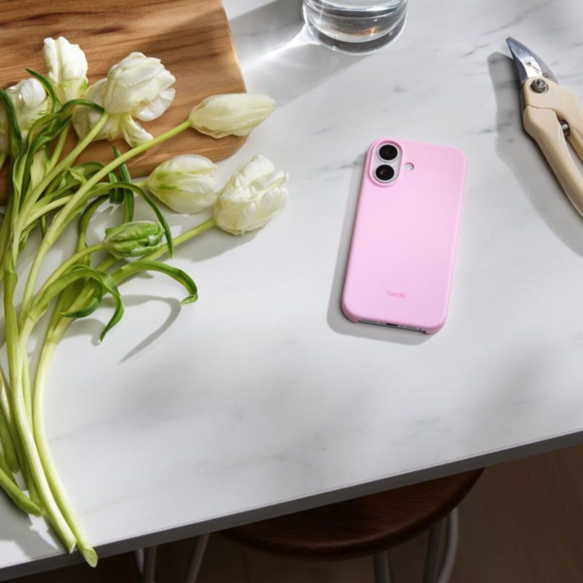 Coque BEATS iPhone 17 Magsafe  Rose quartz