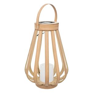 Lanterne solaire "Aria" beige H34,5cm