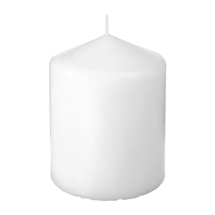 Bougie ronde "Many" blanc 220g