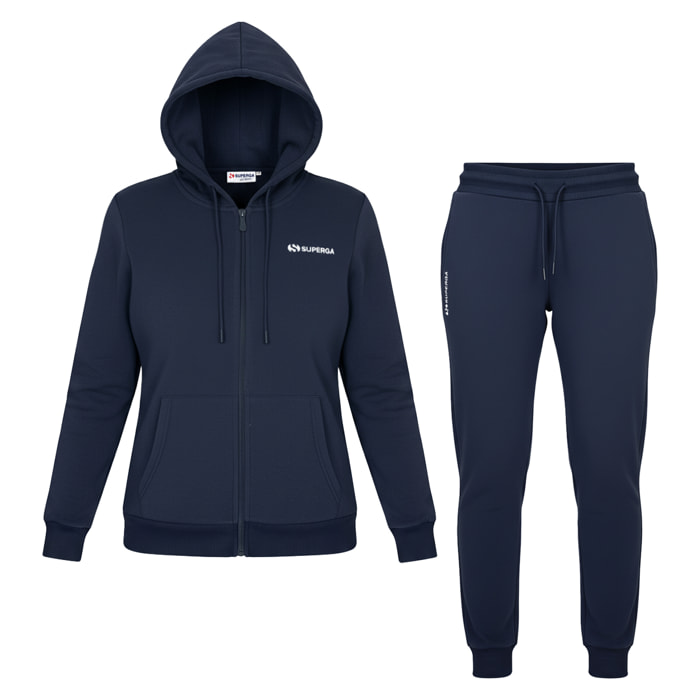 Tuta Donna SUPERGA Cotone Felpato Full Zip