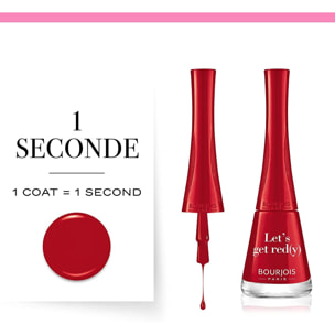 ESMALTE DE UÑAS 1 SECONDE TONO 9 LET'S GET RED(Y) 45GR