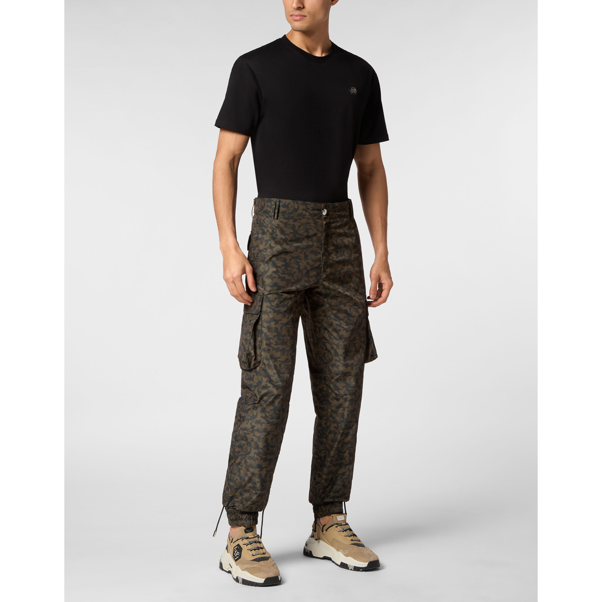 PHILIPP PLEIN Trousers Cargo fit CAMOUFLAGE