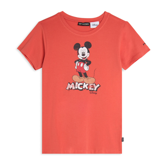 T-shirt regular fit con stampa Mickey Mouse