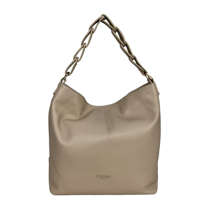 Borsa a spalla Cheval Firenze Lily Beige