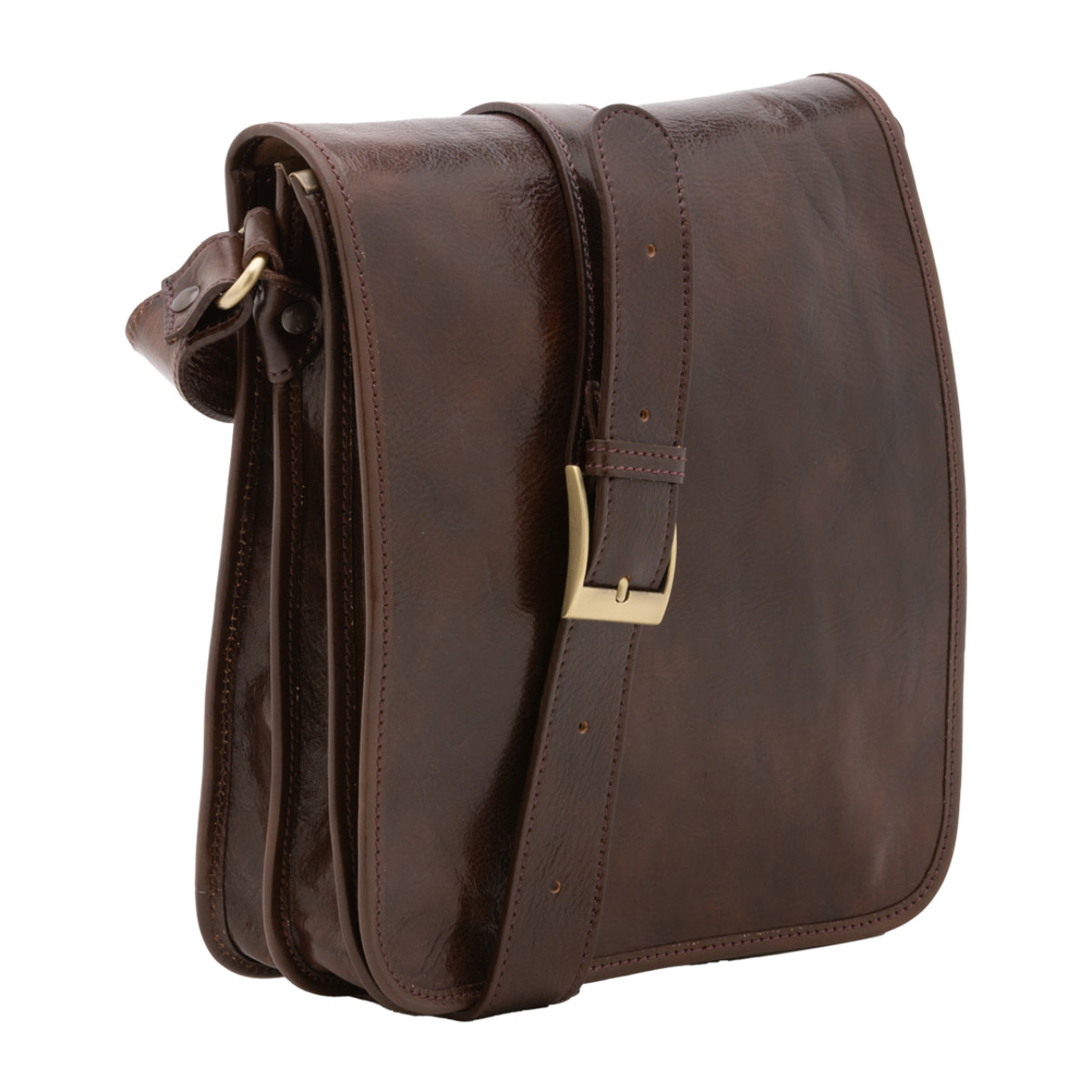 Borsa a tracolla  da uomo In Vera pelle Made in Italy 29x24x9 cm