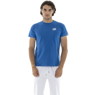 T-shirt in cotone da uomo a maniche corte Leone Basic
