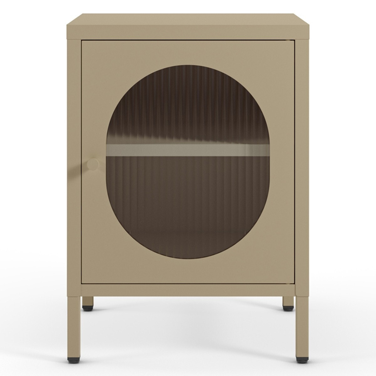 Table de chevet 1 porte en métal - YSIA