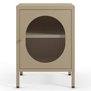 Table de chevet 1 porte en métal - YSIA