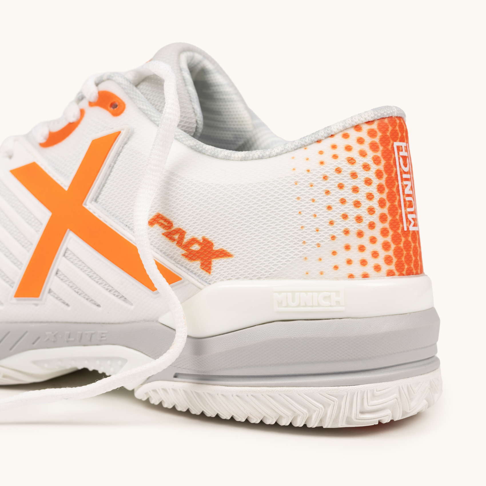 MUNICH PADX PADEL 60 Zapatillas de Pádel Blancas y Naranja