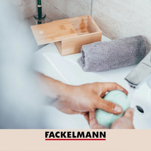 Ensemble de 2 Boîtes à savon en bambou avec couvercle Fackelmann Tecno