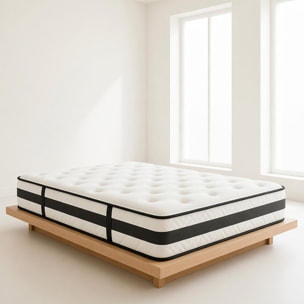 Materasso Singolo H3 Medio Rigido Con 240 Molle Insacchettate Al M, 5 Zone Di Comfort Double Sided Supporto Ergonomico E Alta Traspirabilità 80