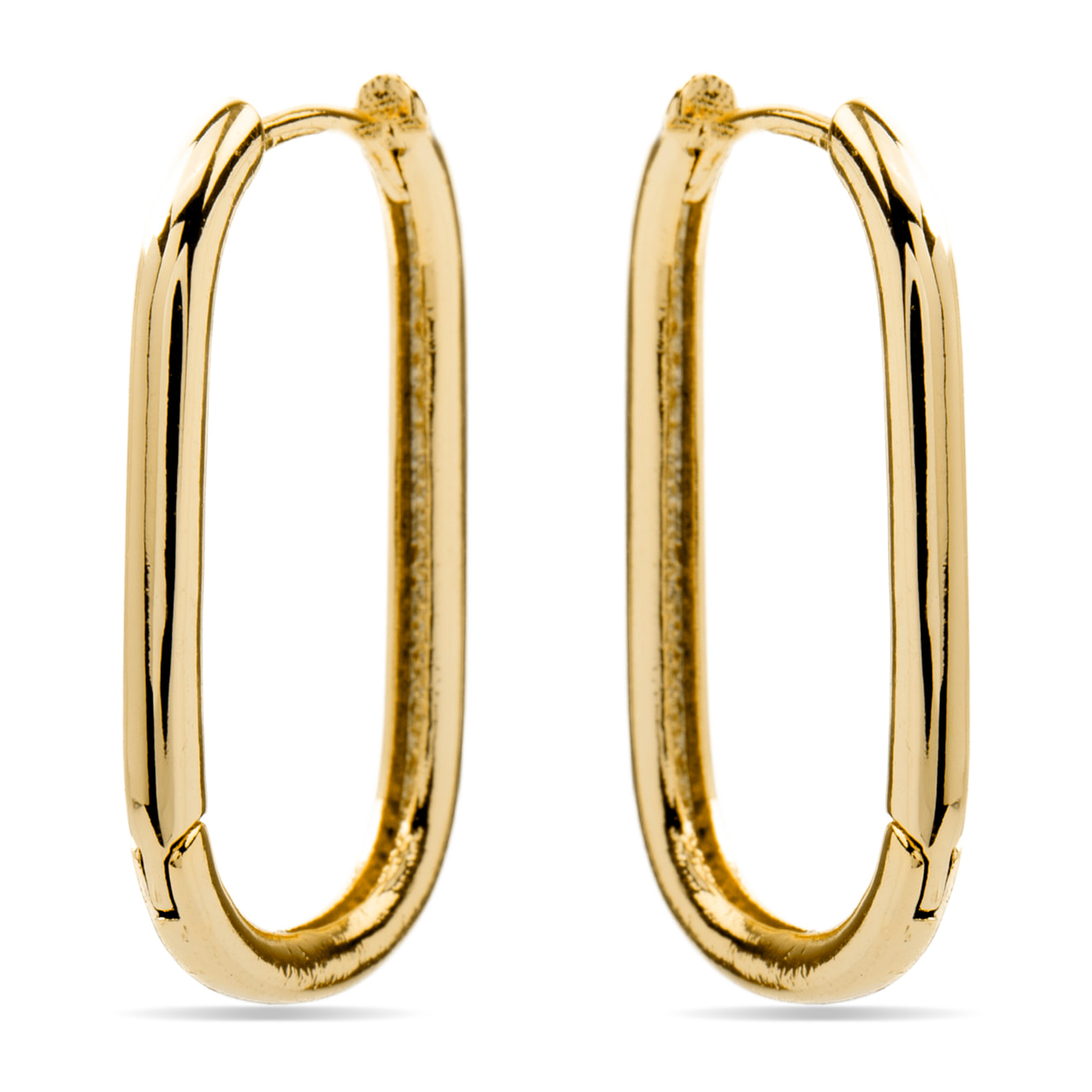 Pendientes acabados en oro amarillo de 18K