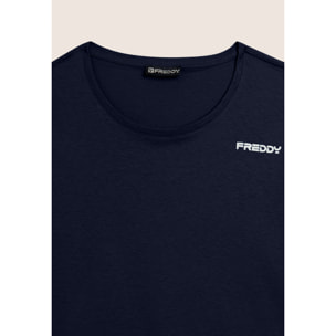 T-shirt Manica Corta Cropped con piccolo Logo FREDDY