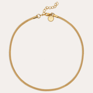Collar Mara Acero Baño Oro