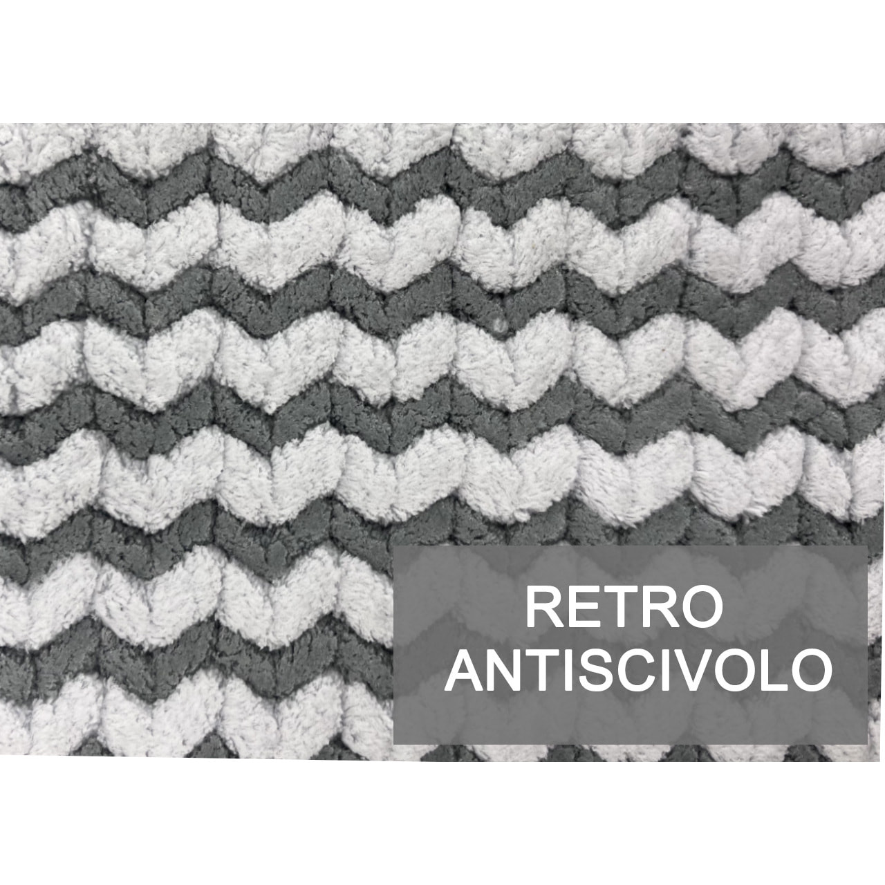 Tappeto Bagno Doccia Antiscivolo Super Assorbente Modello Dots Perla