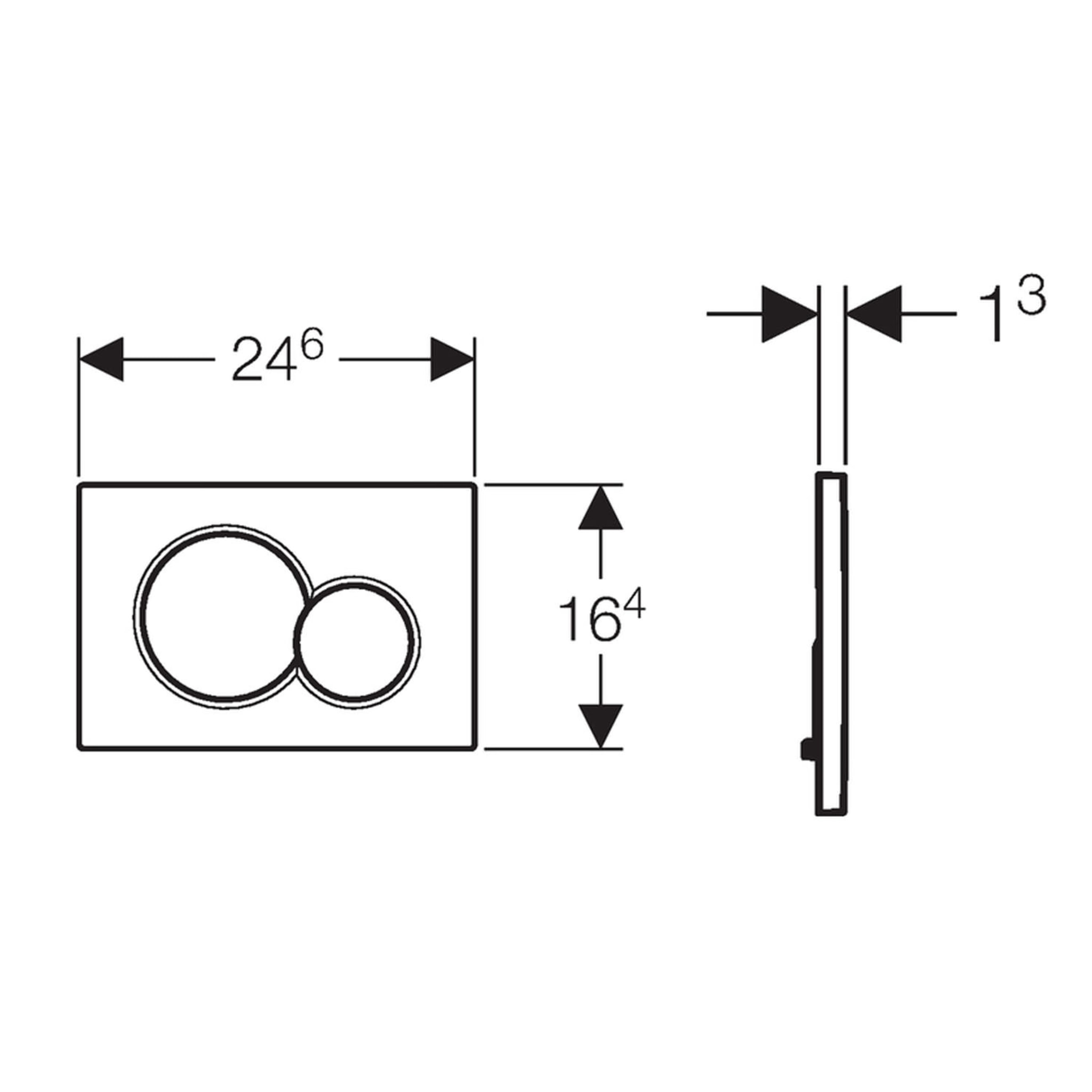 Pack Geberit  DuoFix 320 + Plaque de Commande Sigma 01 Chrome (SETUP320-PRO2)