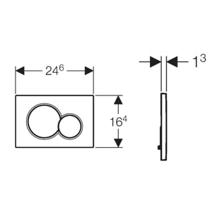 Pack Geberit  DuoFix 320 + Plaque de Commande Sigma 01 Chrome (SETUP320-PRO2)