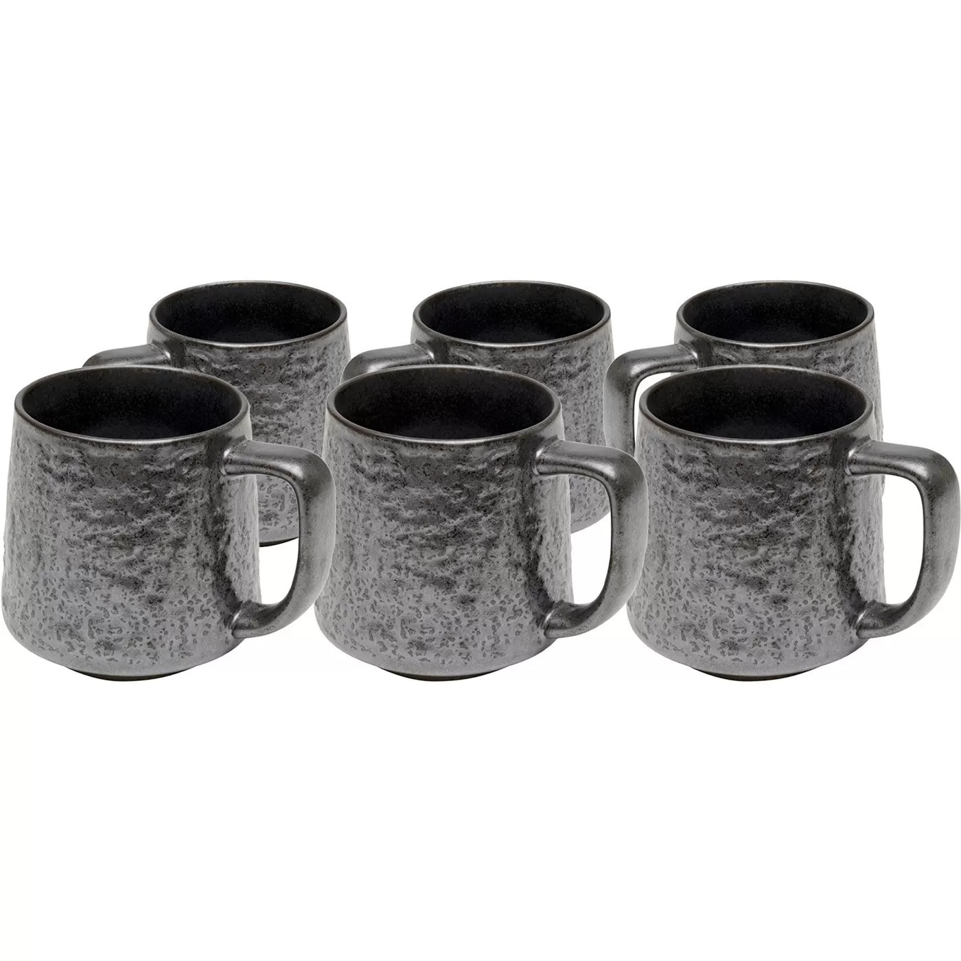 Mugs Cosmos noirs set de 6 Kare Design